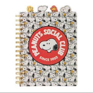 Peanuts Snoopy Social Club Since 1950 4 Tabbed 96 Sheet Journal